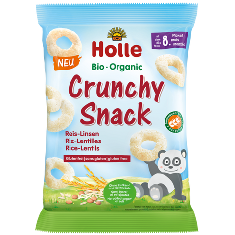 Holle Organic Crunchy Puffs - Rice Lentils (8+ Months)