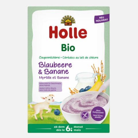 Holle Organic Blueberry & Banana Goat Milk Porridge (6+ Months)