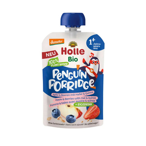 Penguin Porridge – Apple & Berries with Oat & Quinoa (From 1 year)