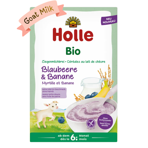 Holle Organic Blueberry & Banana Goat Milk Porridge (6+ Months)
