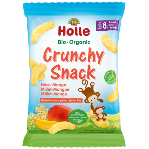 Holle Organic Mango & Millet Crunchy Puffs (8+ Months) RESTOCK FRI 07/05