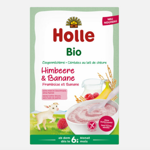 Holle Organic Raspberry & Banana Goat Milk Porridge