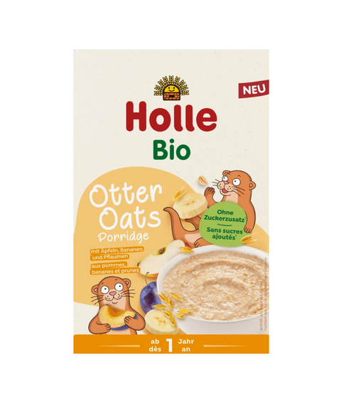 Holle Organic Porridge Otter Oats with Apples, Bananas and Plums (1+ year)