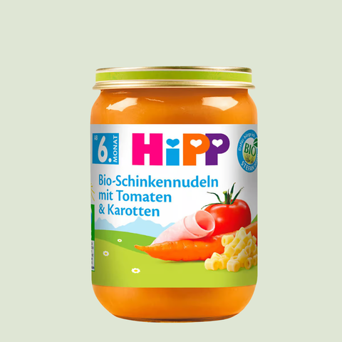 HiPP Organic Ham Noodles with Tomatoes & Carrots