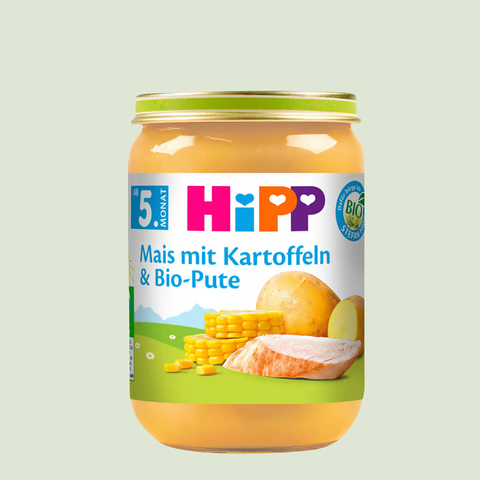 HiPP Organic Corn with Mashed Potatoes & Turkey