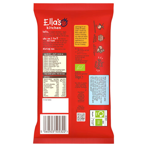 Ella's Kitchen Organic Melty Sticks Strawberry & Apple