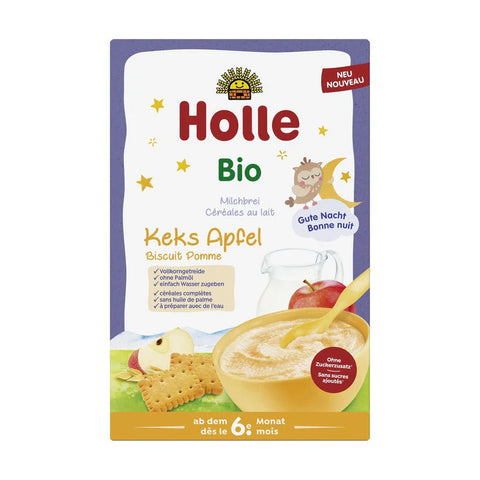 Holle Organic Good Night Milk Porridge Biscuit & Apple (6+ Months) - COMING SOON