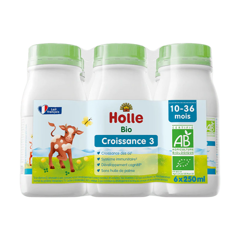 Holle Organic Stage 3 Ready to Feed 250ml x 6 Bottles (10+ months)